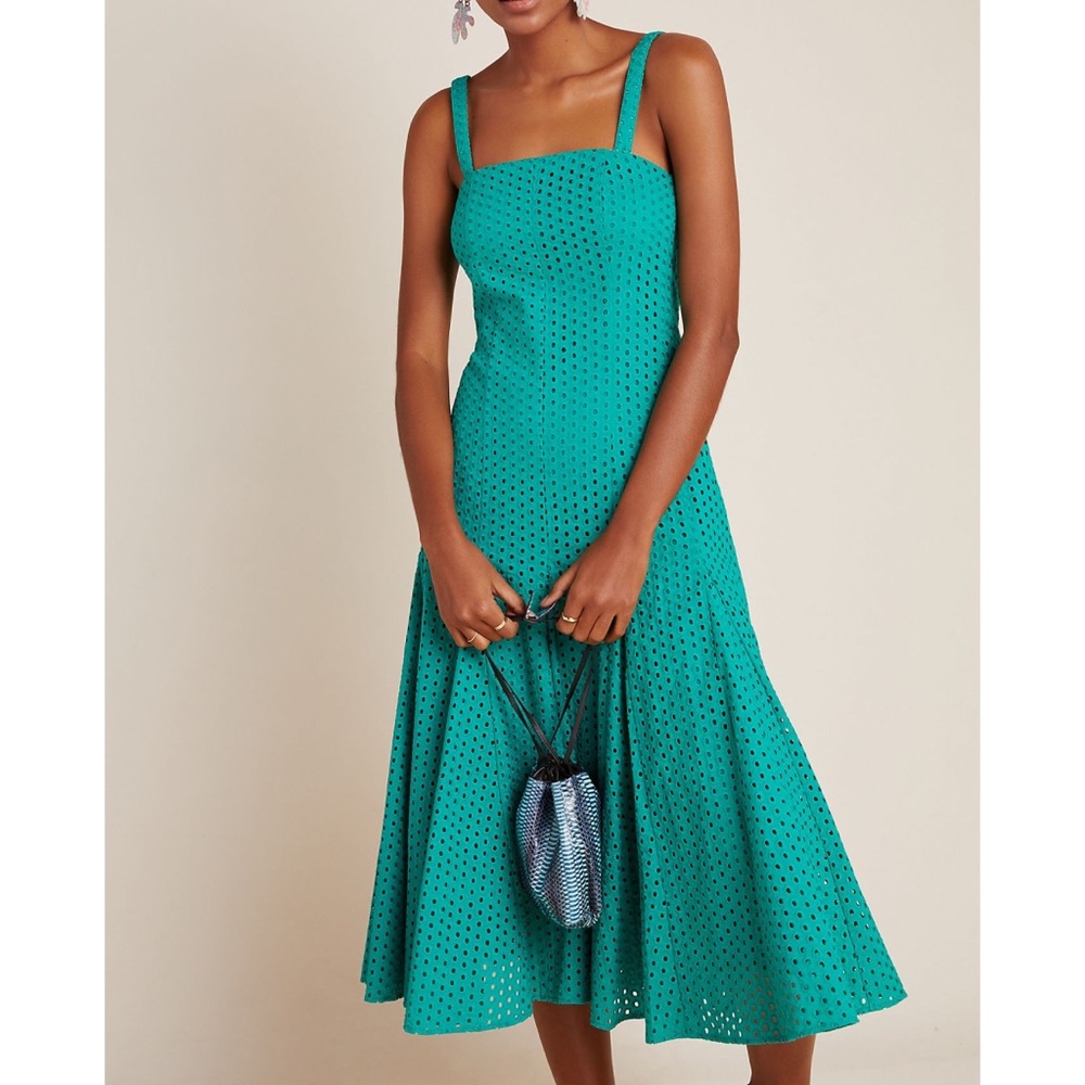 NWT Sz 6 Anthro Leila Eyelet Dress